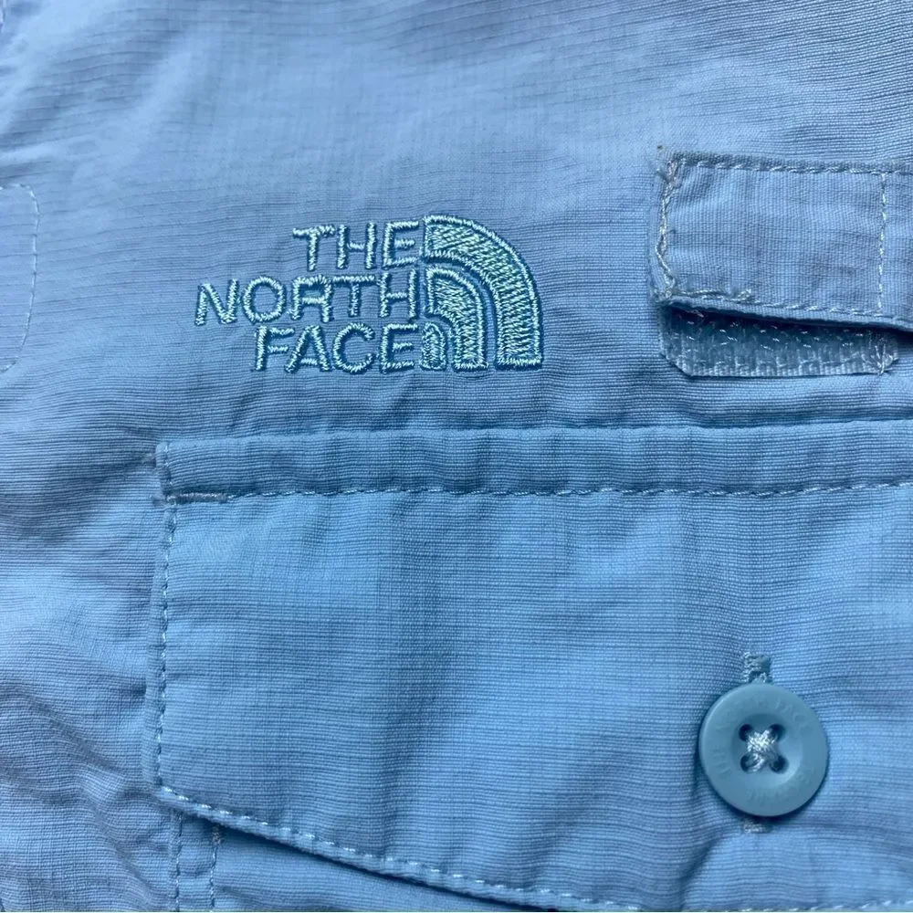 The North Face Light Blue Horizon Cypress Woven Shirt Size Large